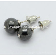 Pendientes de hematites 6mm